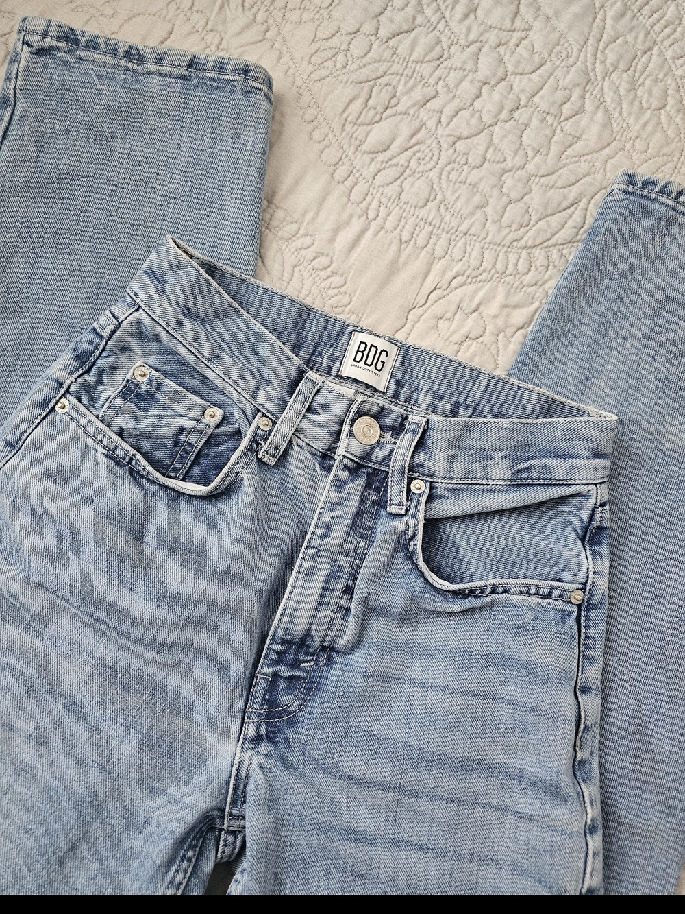 BDG Light Wash High Waisted Mom Jeans